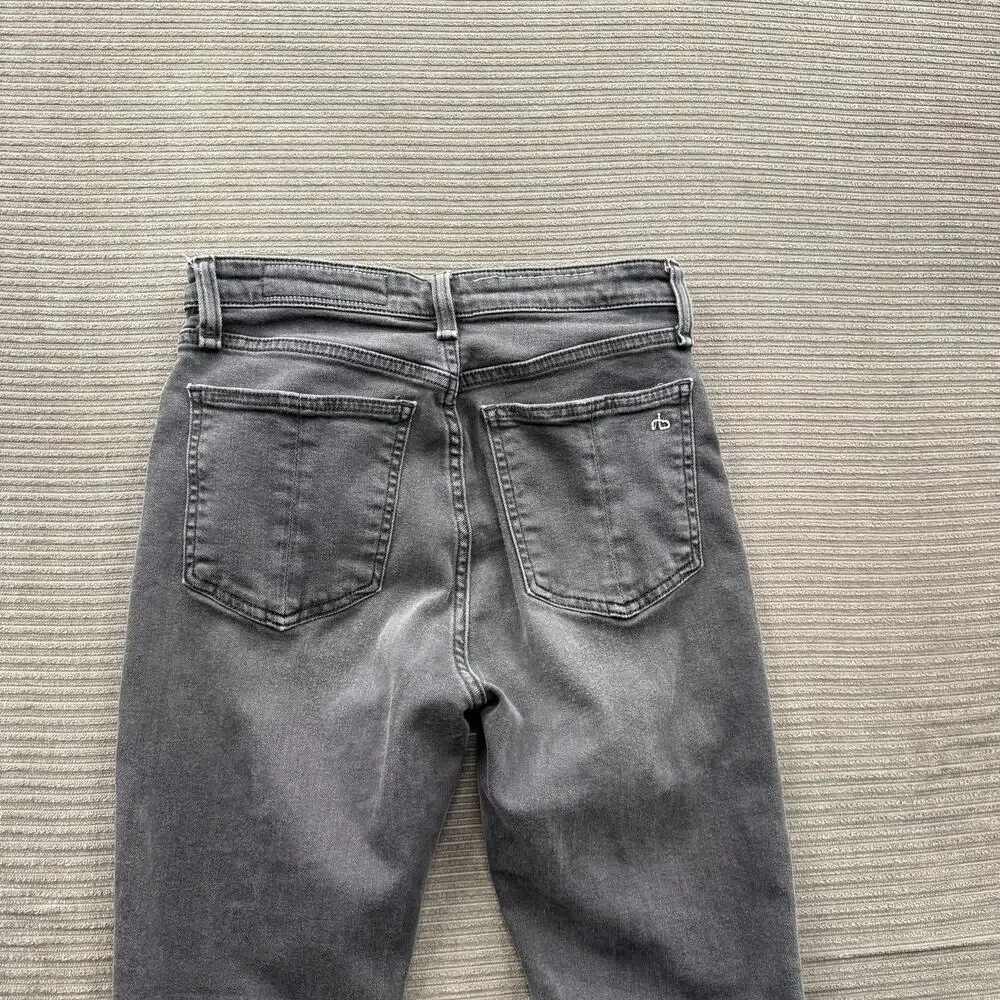 Rag & Bone Jeans Womens 27 Gray Nina‎ High Rise Ankle Skinny WYTHE Stretch Denim